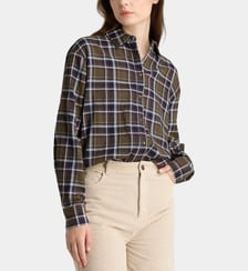 Chemise Alma CT en coton à carreaux Galeries Lafayette