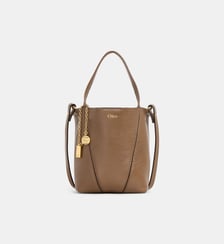 Petit sac cabas Spin cuir grainé Chloé