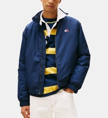 Blouson court droit zippé col montant Tommy Hilfiger