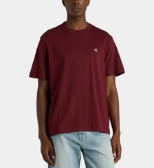 T-shirt droit coton monogramme Calvin Klein
