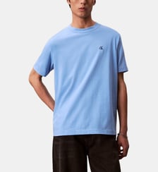 T-shirt droit coton monogramme Calvin Klein