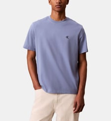 T-shirt droit coton monogramme Calvin Klein