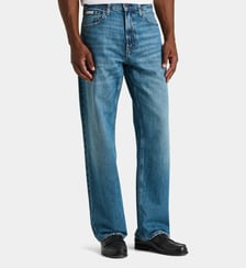 Jean droit en denim de coton Calvin Klein