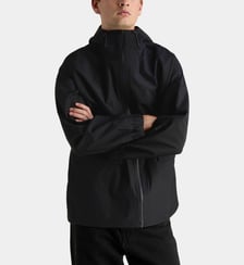 Blouson ample long zippé col montant et capuche Calvin Klein