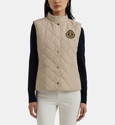 Doudoune droite sans manches effet matelassé Lauren Ralph Lauren