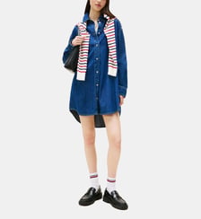 Robe ample courte en denim Tommy Hilfiger