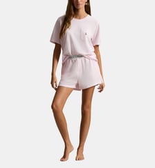 Pyjama short en coton mélangé signature Polo Ralph Lauren