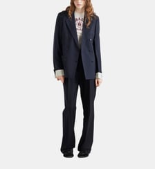 Veste croisée en mohair et laine Prada