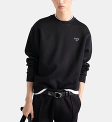 Sweat droit en coton Prada