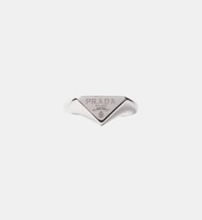 Bague en argent signature Prada