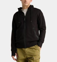 Sweat zippé à capuche en coton C.P. Company