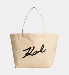 Sac cabas K/Signature en coton Karl Lagerfeld