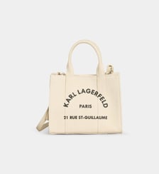 Sac cabas Mini Rue St Guillaume Square en coton Karl Lagerfeld