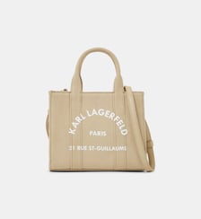 Sac cabas Mini Rue St Guillaume Square en coton Karl Lagerfeld