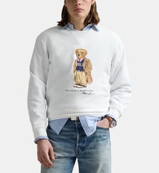 Sweat droit signature en coton Polo Ralph Lauren