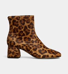 Bottines à talons Amélie poils ras pony Galeries Lafayette