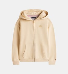 Sweat ample zippé à capuche en coton Tommy Hilfiger