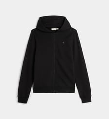 Sweat zippé à capuche en coton Calvin Klein