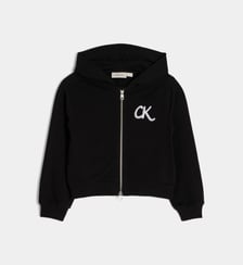 Sweat zippé en coton Calvin Klein