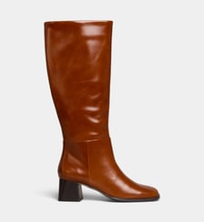 Bottes à talons Amalia cuir Galeries Lafayette