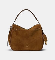 Sac à main Polo ID en cuir suédé Polo Ralph Lauren