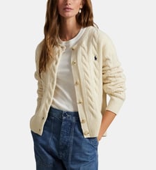 Cardigan laine et cachemire torsadé Polo Ralph Lauren