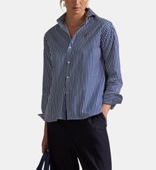 Chemise droite à rayures en coton Polo Ralph Lauren