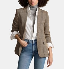 Veste droite en lin mélangé Polo Ralph Lauren