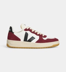 Baskets basses V-10 Prime en cuir effet suédé Veja