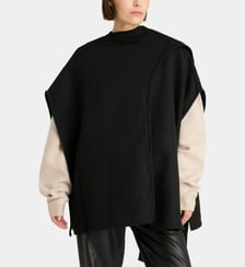 Poncho sans manches ample mi long Maude Galeries Lafayette