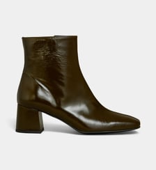 Bottines Angèle en cuir craquelé Galeries Lafayette