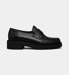 Mocassins à talons penny Atida cuir Galeries Lafayette