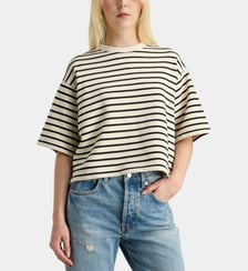 T-shirt Myers rayé ample en coton Anine Bing