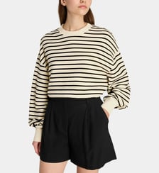 Sweat Dean rayé en coton Anine Bing