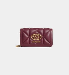 Sac à main matelassé monogramme Love Moschino