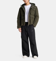 Parka Guillermo ample courte en coton K-Way