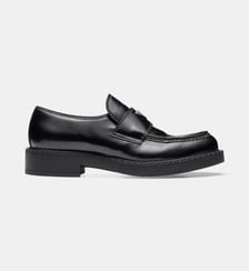 Mocassins Chocolate en cuir brossé Prada