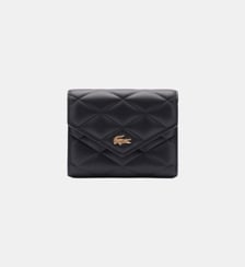 Portefeuilles à rabat en cuir signature Lacoste