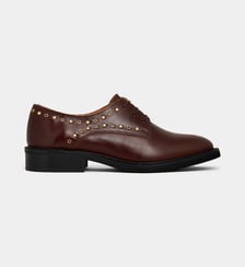 Derbies Alexia studs cuir Galeries Lafayette