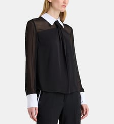 Chemise cravate droite fluide Karl Lagerfeld