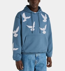 Hoodie colombes coton 3 Paradis