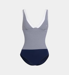 Maillot de bain 1 pièce triangle Lezaka rayé Iodus