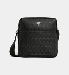 Sacoche Torino zip à motif géométrique Guess