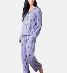 Ensemble de pyjama droit long imprimé Chelsea Peers