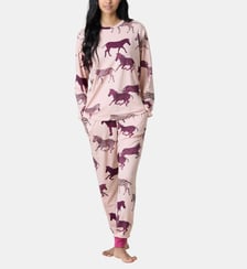 Ensemble de pyjama droit long imprimé Chelsea Peers