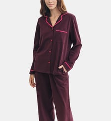 Ensemble de pyjama droit long en coton Chelsea Peers