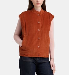 Veste sans manches Brésil en coton velours côtelé Garance Paris