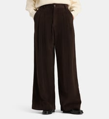 Pantalon Voltaire large en coton velours côtelé Garance Paris