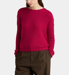 Pull crop kiwi en maille à nœud au dos Garance Paris