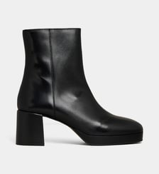 Bottines à talons Alma plateformes cuir Galeries Lafayette